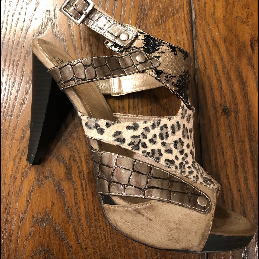 Animal Print Strappy Heel
